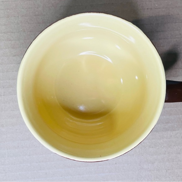 Street Cafe Scene Coffee Cup Mug Chocolate Colored Soup Mug VGT - Picture 6 of 6